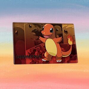 Charmander Pokémon Acrylic Placard – Fan Art Display 3.5” x 2.5”